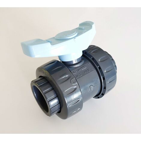 Vanne Interplast 40mm à coller double union démontable 4cm / 40 mm PN16 PVC PRESSION