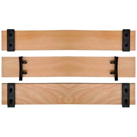 Matelas Clic Clac SCM Créations Lot De 2 Lattes 61 Cm 610mm Largeur 38mm épaisseur 8mm Bois Hêtre Durable | Sommier Lit Canapé Clic Clac Bz | 7 Plis Rechange Renfort Résistant Soutien Matelas Canapé Bz