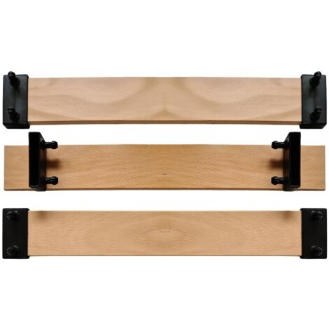 Lot 3 lattes 94 cm 940 x 53 x 8 mm 7 plis avec 6 embouts pour sommier, bz, latte de lit, SCM Créations