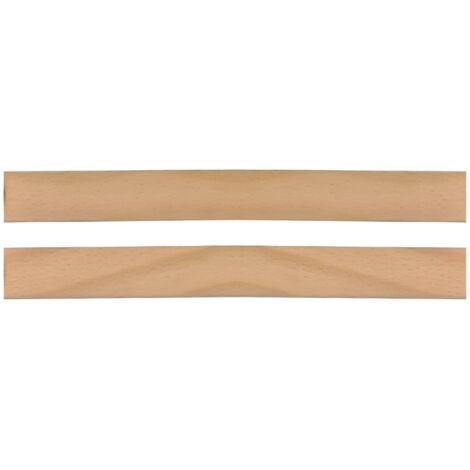 Lot de 2 Lattes 73 cm 730mm Largeur 38mm épaisseur 8mm bois hêtre durable Sommier lit canapé clic clac bz 7 plis rechange renfort résistant soutien matelas SCM Créations® (1/5)