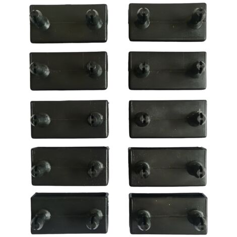 Embouts De Latte Clipsables 53mm - Lot De 10, Polyéthylène Haute Densité - Pour Sommier, Lit, Canapé Clic-clac - Fabriqué En France