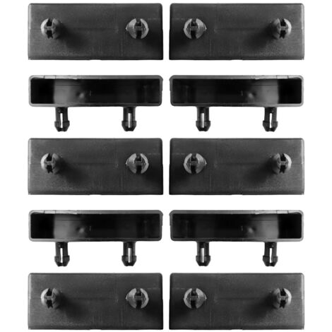 Scm Créations – Lot de 10 embouts de latte 60mm – Plastique renforcé – Fixation pour sommier clic-clac et BZ – Installation facile
