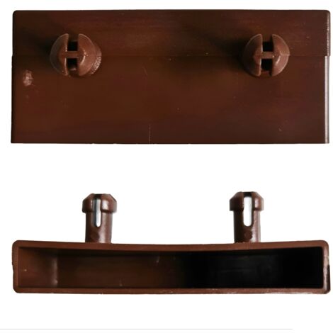embout de Latte 60mm marron tête décalé Attaches plastique Renforcé Sommier lit canapé clic clac bz  Fixation Accroche support capuchon SCM Créations