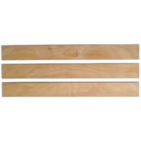 Lot de 3 Lattes 80 cm 800mm Largeur 48mm épaisseur 8mm bois hêtre durable Sommier lit canapé clic clac bz 7 plis rechange renfort résistant soutien matelas SCM Créations® (1/5)