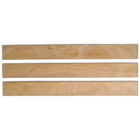 Scm Créations – Lot de 3 lattes en hêtre 560mm – Largeur 60mm – Épaisseur 8mm – 7 plis pour soutien matelas – Remplacement sommier clic-clac BZ (1/5)