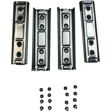 Scm Créations – Jeux de glissière pour lit et tête de lit – Fixation rapide avec vis incluses – Installation facile – Pour structures en bois