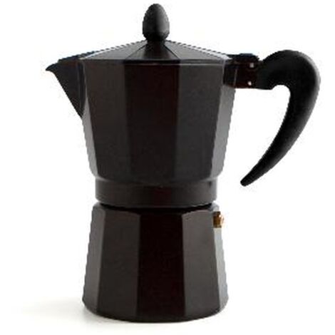 Cafetera 3T Black Coffee Aluminio Induccion Quid 6 tazas