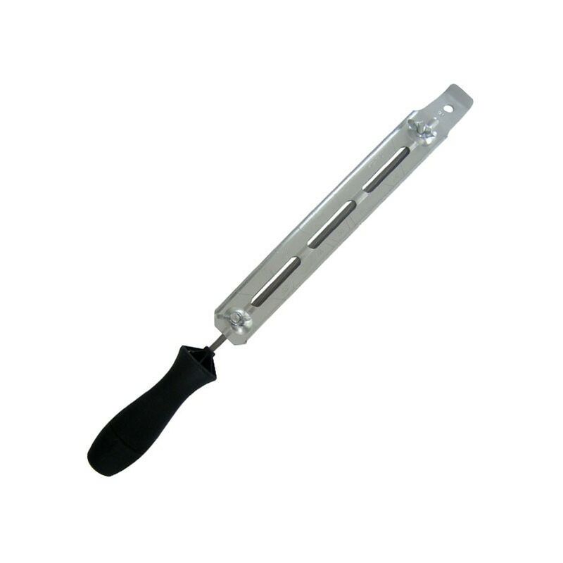 Porte-Lime Avec Lime 4mm Pour Chaîne De Tronçonneuse - Pas 3/8 Mini Et 1/4 - Longueur 200 Mm