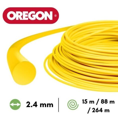 Fil débroussailleuse Rond Nylon Jaune ø2.4mm/264m Oregon 69-365-Y