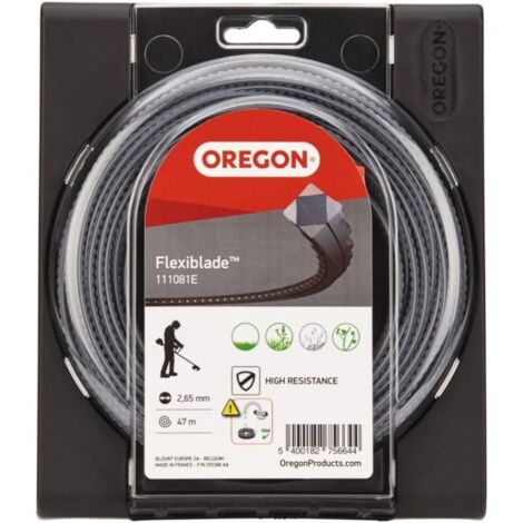 Fil débroussailleuse Carré Flexi-blade Noir/Gris ø2.7mm/47m Oregon 111081E