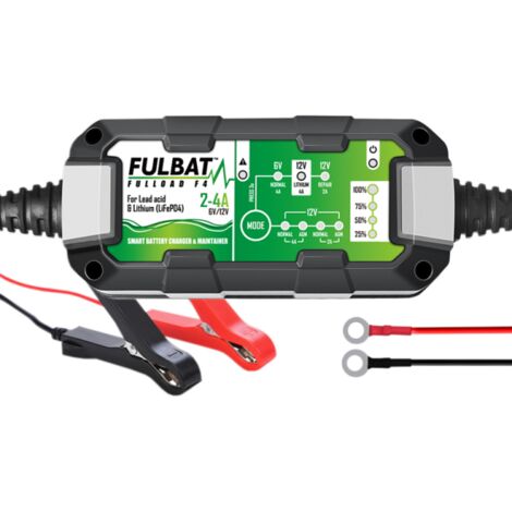 Chargeur Fulbat Fulload F4 de batterie 6/12v 1.2A/120A (1/7)