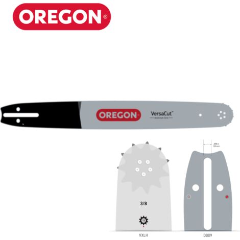 Oregon – Guide-chaîne pour tronçonneuse 50 cm – Pas 3/8'' – Jauge 1,5 mm – 72 maillons – Coupe précise et légère pour professionnels - 208VXLHD009