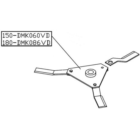 Palier de lame pour gyrobroyeur Delmorino DMK150/3 - DMK060VD