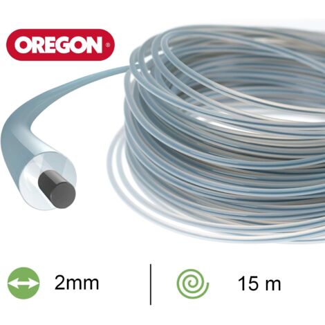Fil débroussailleuse Rond Duoline Transparent/Noir ø2.0mm/15m Oregon 591609 (1/2)