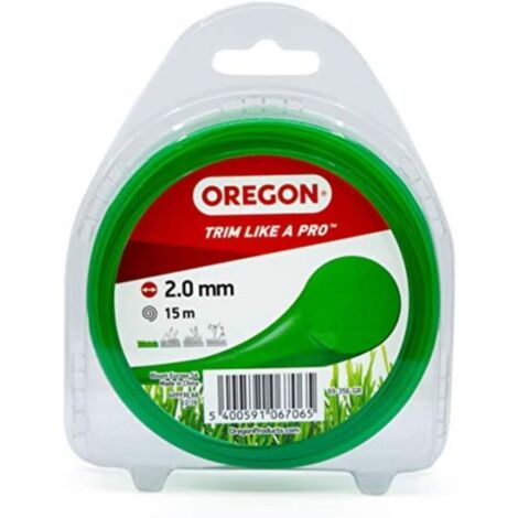 Fil débroussailleuse Rond Nylon Vert ø2.0mm/15m Oregon 69-356-GR (1/3)