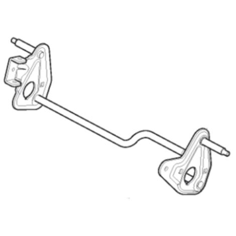 Axe de roue arrière de tondeuse à gazon ORIGINAL STIGA BT6748TBIS 381302895/1 (1/2)