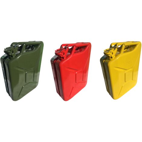 Jerrican métal hydrocarbure 20 litres  Rouge