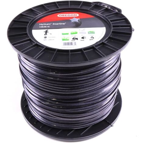 Oregon – Fil de coupe 3,3 mm – Longueur 200 m – Performance optimale pour débroussailleuses – Coupe précise et efficace - 106361E (1/7)