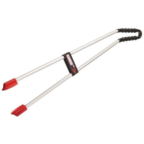 Pince à déchets 88 cm – Conception courbée en aluminium – Poignée ergonomique pour ramassage facile – Utilisation dans parcs et jardins