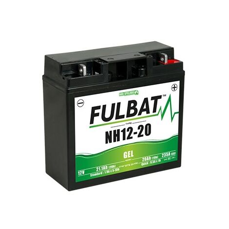 Fulbat – Batterie moto SLA 12-20 12V 20Ah – Technologie AGM étanche – Démarrage puissant en froid – Compatible tondeuses autoportées (1/5)