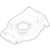 Châssis noir pour tondeuse à gazon Alpina – Carter noir pour tondeuse batterie – Compatible ALPINA, STIGA, GGP – Remplacement d'origine – Global Garden Product