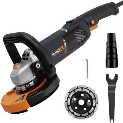 Maxxt – Ponceuse à béton 1500W – Vitesse réglable 1000-8500 tr/min – Disque diamant 125mm – Pour ponçage de surfaces en béton - 1000-8500RPM