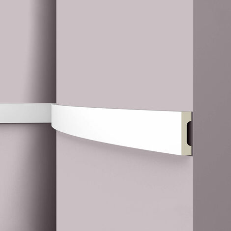 Cimaise NMC WD2 Flex ARSTYL Noel Marquet Encadrement de porte flexible Moulure en stuc Plinthe design intemporel classique blanc 2 m (1/5)