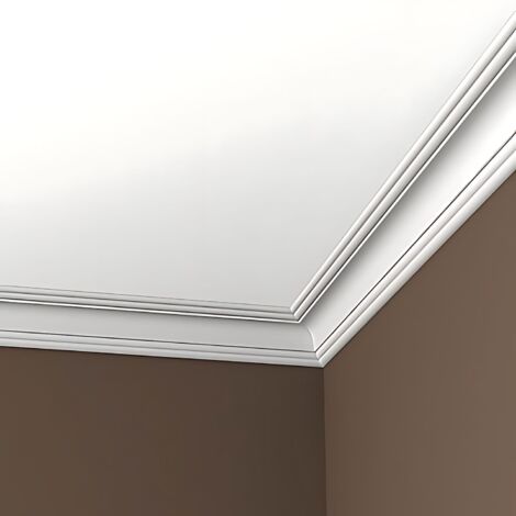 Corniche 150102 Profhome Moulure de plafond polyuréthane décorative style Néo-Classicisme blanc 2 m