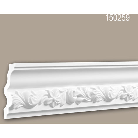 Corniche 150166F Profhome Moulure décorative flexible style Rococo
