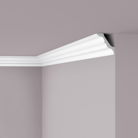 AT NOMASTYL Moulure de plafond Polystyrène Noël & Marquet 100 x 95 x 2000 - 1 pièce