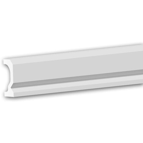 Cimaise Profhome 151818 Frise Moulure en stuc Moulure décorative design intemporel classique blanc 2,007 m
