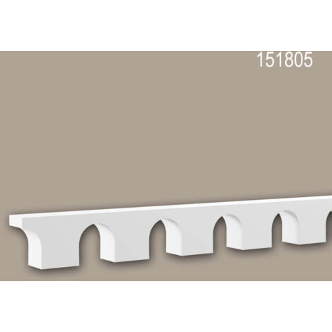 Profil Mural Décoratif ORAC P3020 LUXXUS - 2m - Blanc - Intérieur/Extérieur