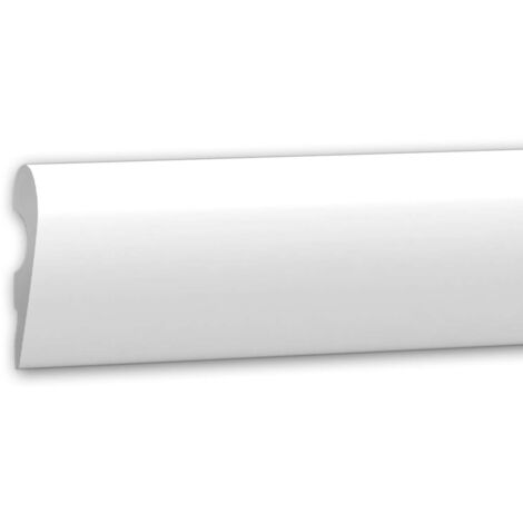 Cimaise Profhome 151701 Frise Moulure en stuc Moulure décorative design intemporel classique blanc 2 m