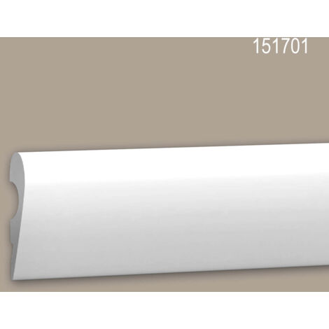 Cimaise Profhome 151701 Frise Moulure en stuc Moulure décorative design intemporel classique blanc 2 m