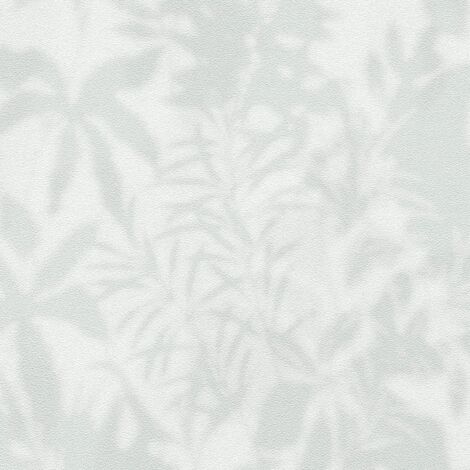 Papier peint ton-sur ton Profhome 781513 papier peint intissé gaufré à chaud texturé avec des ornements floraux mat vert gris blanc 5,33 m2 (1/4)