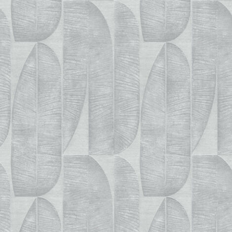 Papier Peint 3D Gris Graphique Q6276 – Peinture Murale Photo Autocollant Kay
