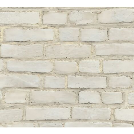 Papier peint aspect pierre carrelage Profhome 374141 papier peint intissé lisse avec un dessin nature mat gris blanc 5,33 m2