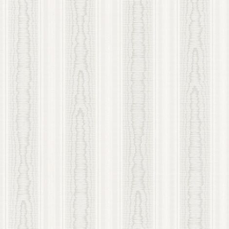 Papier peint à rayures Profhome 765819 papier peint vinyle légèrement texturé avec des rayures mat blanc 5,33 m2