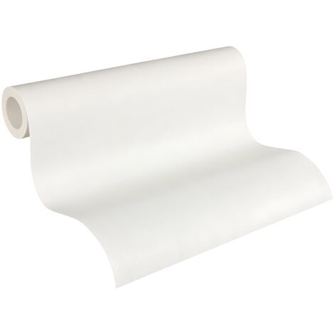 Papier peint texturé Profhome 950918 papier peint intissé à peindre légèrement texturé à l'aspect de bois mat blanc 5,33 m2