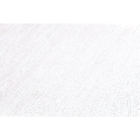 Papier peint texturé Profhome 950918 papier peint intissé à peindre légèrement texturé à l'aspect de bois mat blanc 5,33 m2