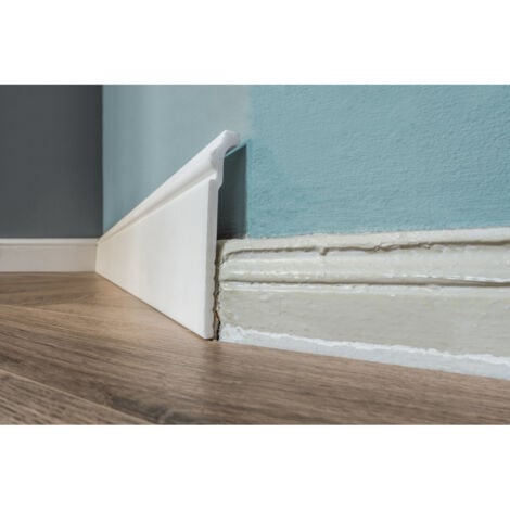Moulure couvrante NMC CF3 WALLSTYL Noel Marquet Moulure décorative Plinthe Moulure décorative design moderne blanc 2 m