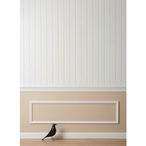 Plinthe NMC FB2F WALLSTYL Noel Marquet Profil de décoration design intemporel classique blanc 2 m