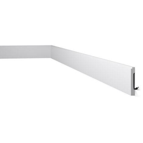 Plinthe NMC FD1 WALLSTYL Noel Marquet Profil de décoration design moderne blanc 2 m (1/5)