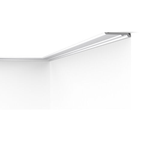Plinthe NMC FD21 WALLSTYL Noel Marquet Moulure décorative Corniche design moderne blanc 2 m (1/7)