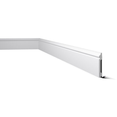 Plinthe NMC FL2 WALLSTYL Noel Marquet Profil de décoration design intemporel classique blanc 2 m