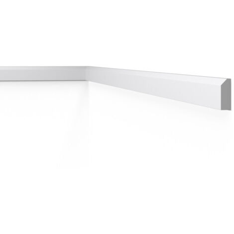 Plinthe NMC FT1 WALLSTYL Noel Marquet Moulure décorative Cimaise Moulure frise design moderne blanc 2 m