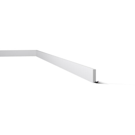 Plinthe NMC FT2 WALLSTYL Noel Marquet Moulure décorative Cimaise Moulure frise design moderne blanc 2 m