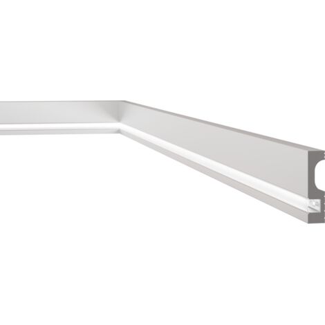 Plinthe Pour éclairage Indirect XPS OL-34 - 12 Mètres, Blanc, Résistant à L'humidité