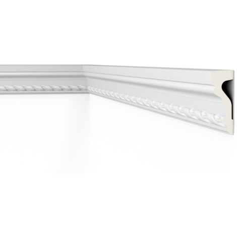 Cimaise NMC Z1 ARSTYL Noel Marquet Profil de décoration design moderne blanc 2 m (1/4)