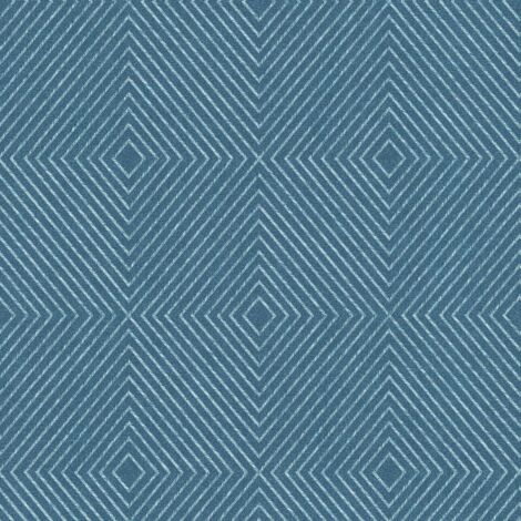Papier peint à motifs graphiques Profhome 369264 papier peint intissé légèrement texturé avec un dessin graphique mat bleu argent 5,33 m2 (1/5)